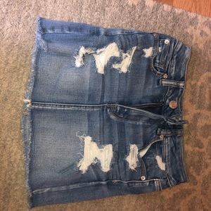 american eagle jean skirt